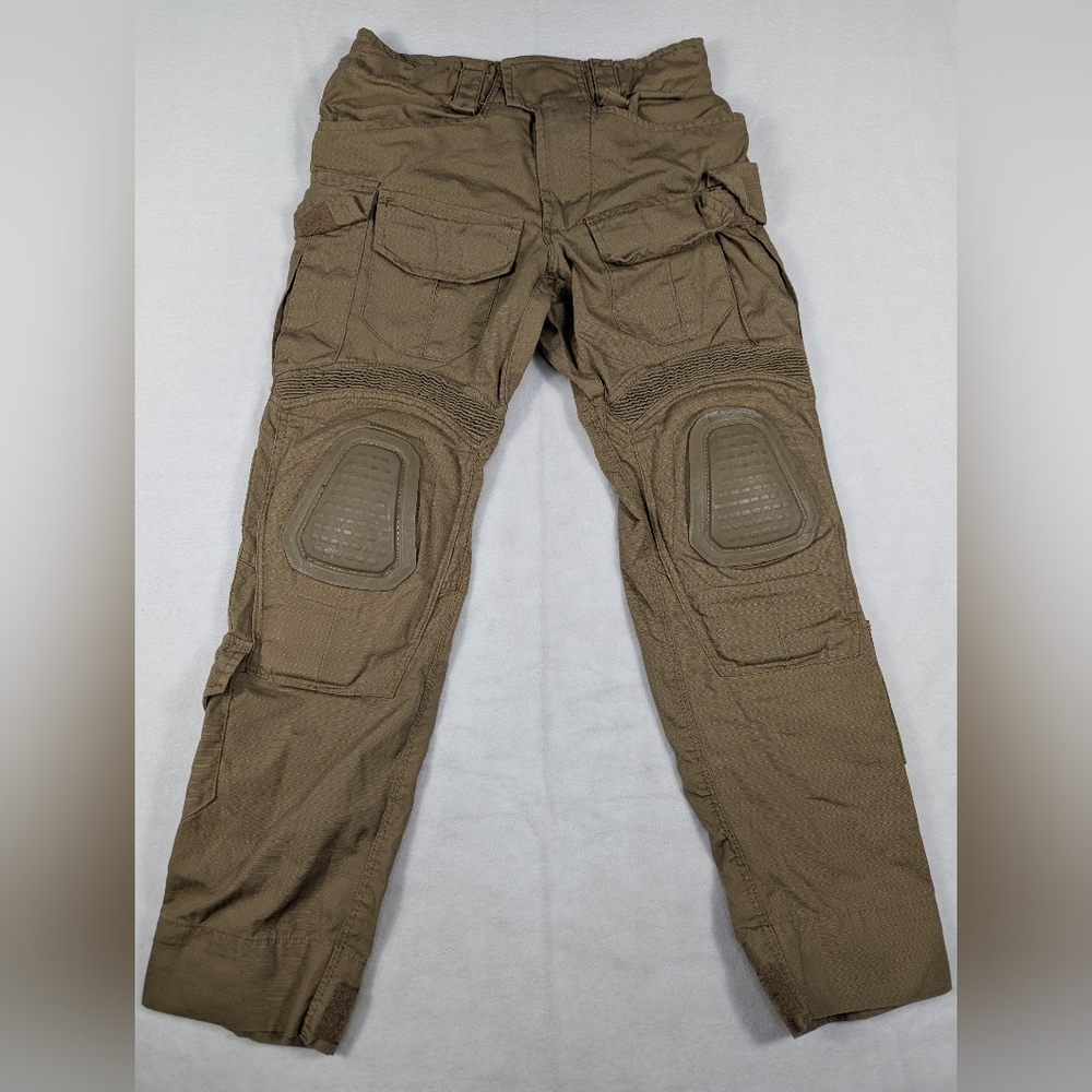 Tactical Cargo Pants with Integrated Knee Pads - Brown